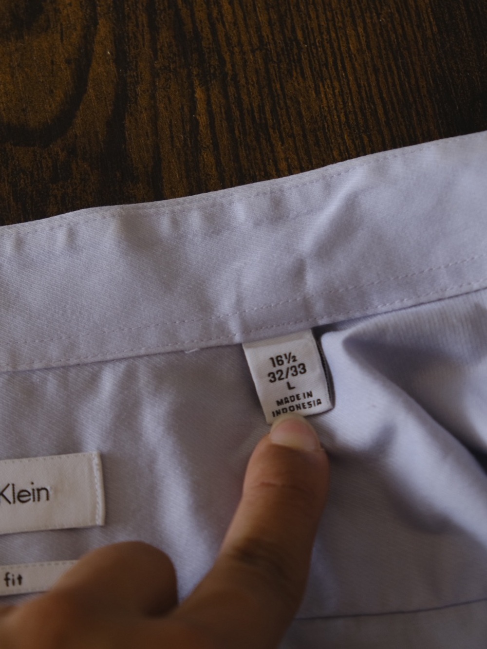 calvin klein button front dress shirt - Picture 8 of 9
